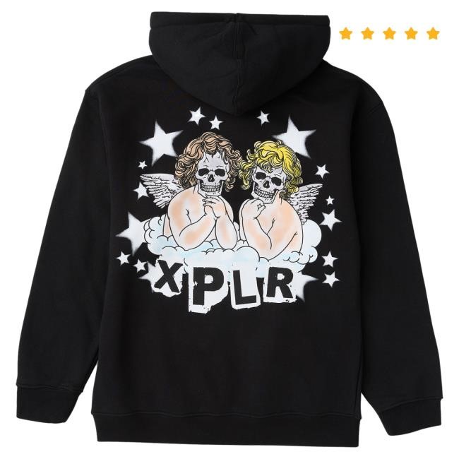 Official Sam And Colby Merch Store Angels Of Death Hoody Black Xplr Shop