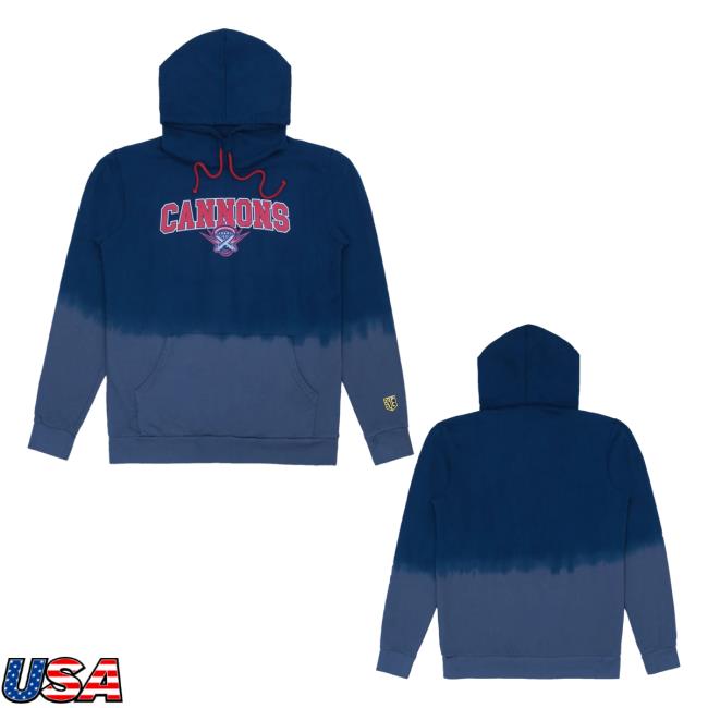 Premier Lacrosse League Shop Cannons Dip Dye Popover Hoodie