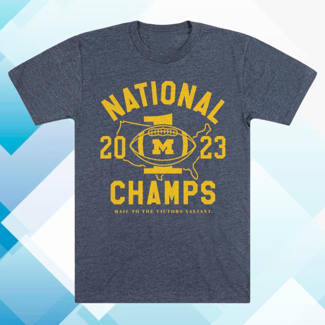 Michigan Football 2023 National Champs Long Sleeve Hoodie