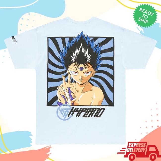Official Hypland Clothing Merch Store Hypland Yyh Hiei Hypnosis Popover Shirt (Powder Blue)