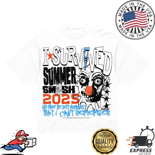Official The Summer Smash I Survived Top Shirt (White)