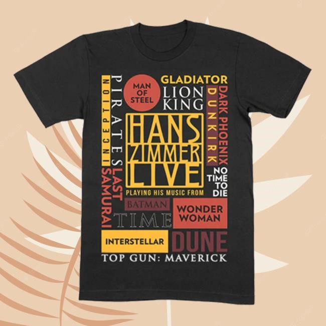 Titles Black New Shirt | Hans Zimmer Live