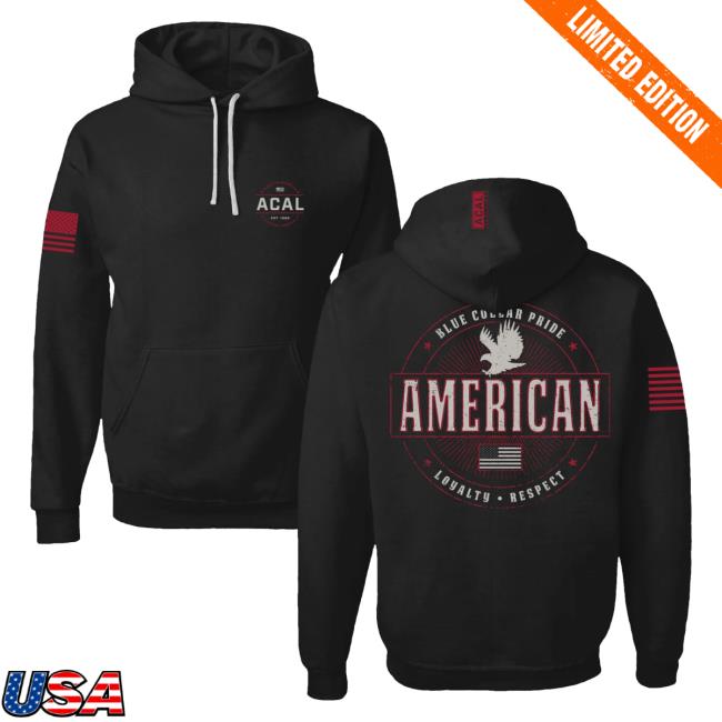 Official Acal Clothing Shop Merch Blue Collar Pride Limited Release Popover Sweatshirt