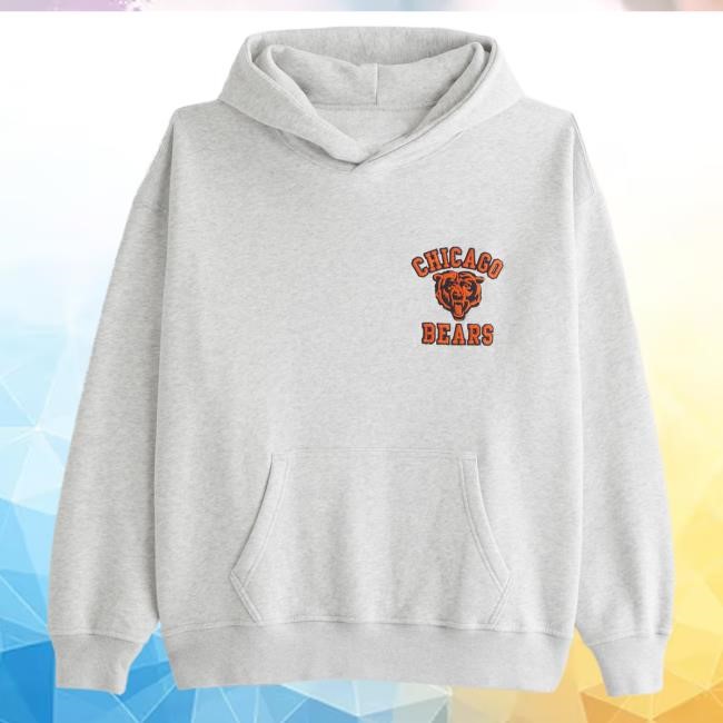 Official Abercrombie And Fitch Chicago Bears Graphic Attractive Hoodie NFL by Abercrombie