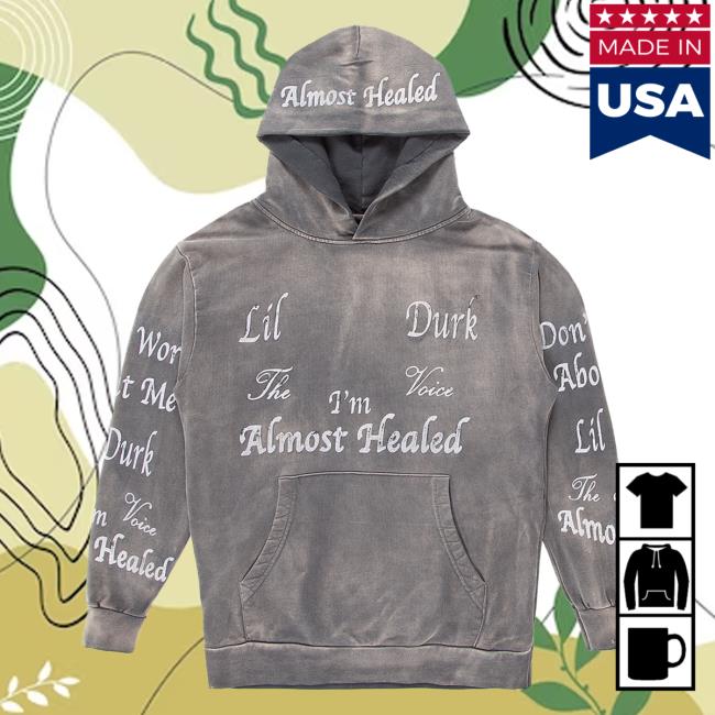 Official Otf Gear Merch Lil Durk The Voice T'm Almost Healed Hoodie