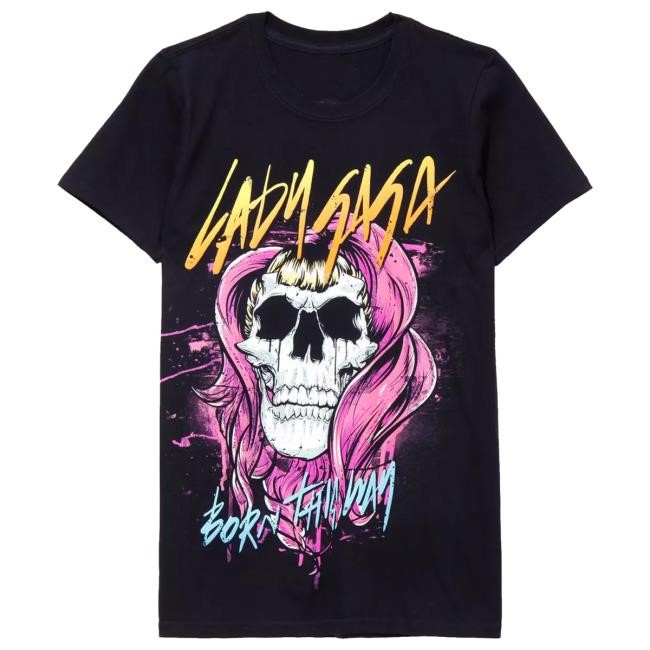Lady Gaga Skull Girls T Shirt
