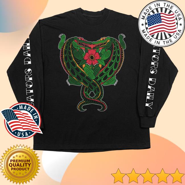 Official Gators Daily Merch Heart Tattoo Gators Daily Longsleeve