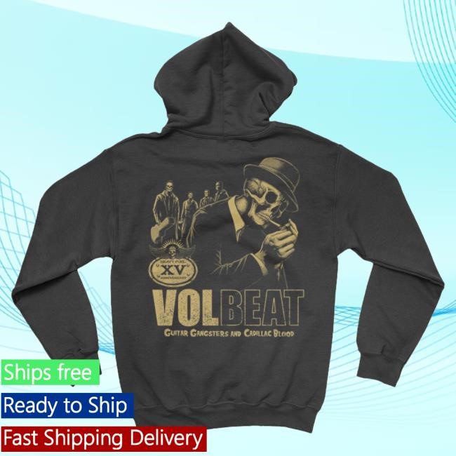 Official Volbeat Merch Store Shop Volbeat Guitar Gangsters & Cadillac Blood Sweatshirts