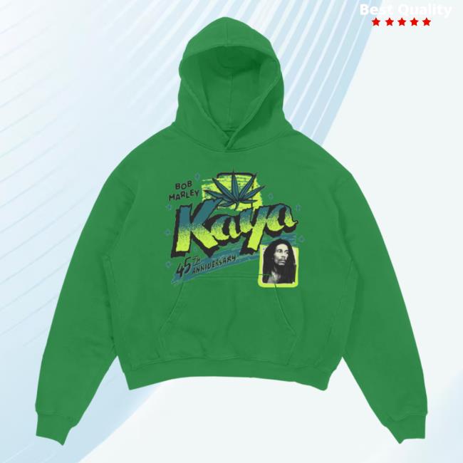 Official Bob Marley Merch Store Shop Bob Marley Kaya Bright Green Sweaters