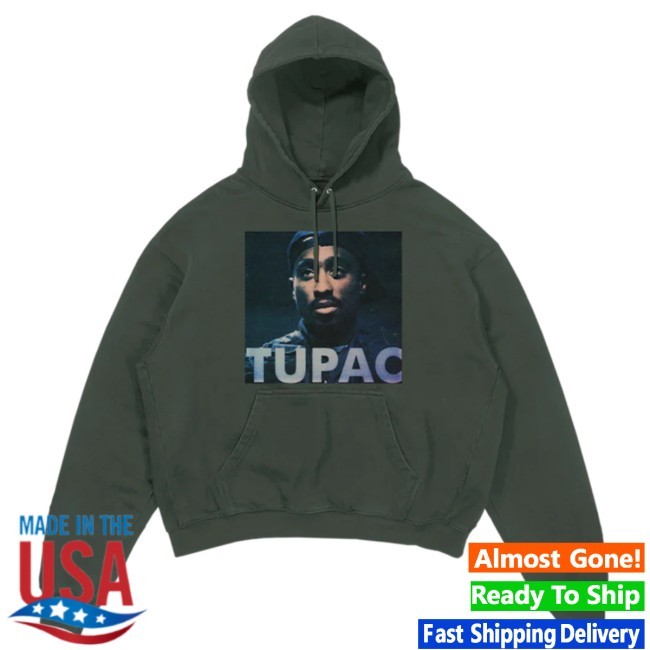 2Pac Green Photo Hoodie - 2PAC Official Store