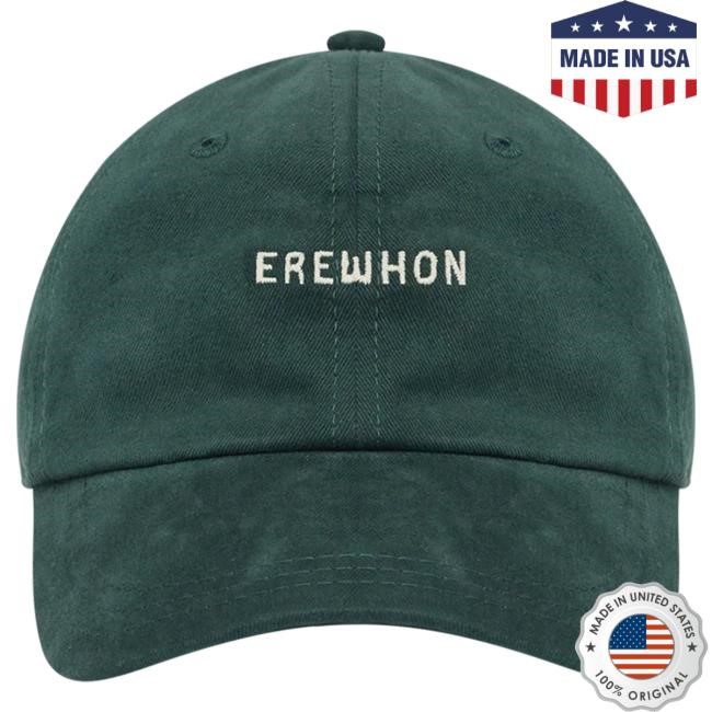 Official Erewhon Dad Cap | Brushed Twill Green Erewhon Market
