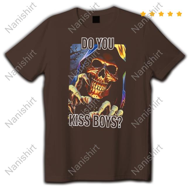 Official Hot Topic Do You Kiss Boys Rainbow Reaper New Shirt
