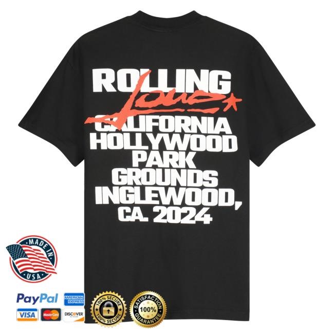 RL LA 24 Gargoyle Black Lineup T Shirt Rolling Loud Shop