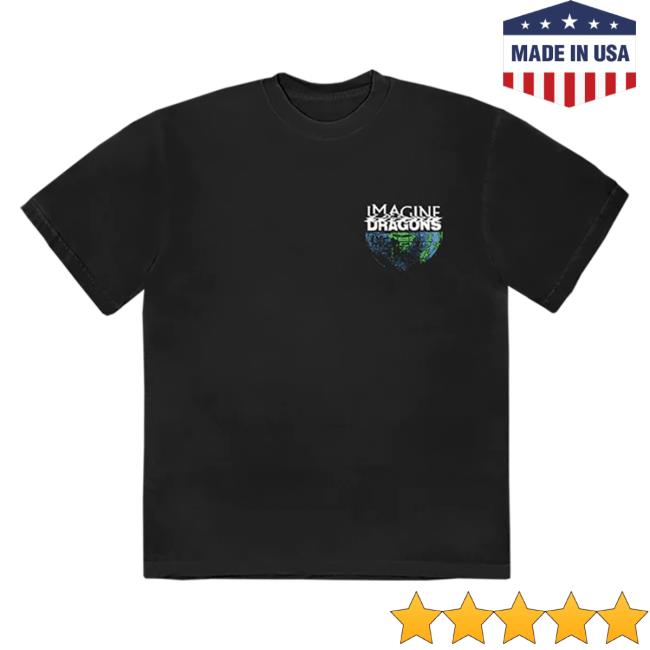 Official Imagine Dragons Merch Store Shop Imagine Dragons Mercury Globe Tour T-Shirt ImagineDragons