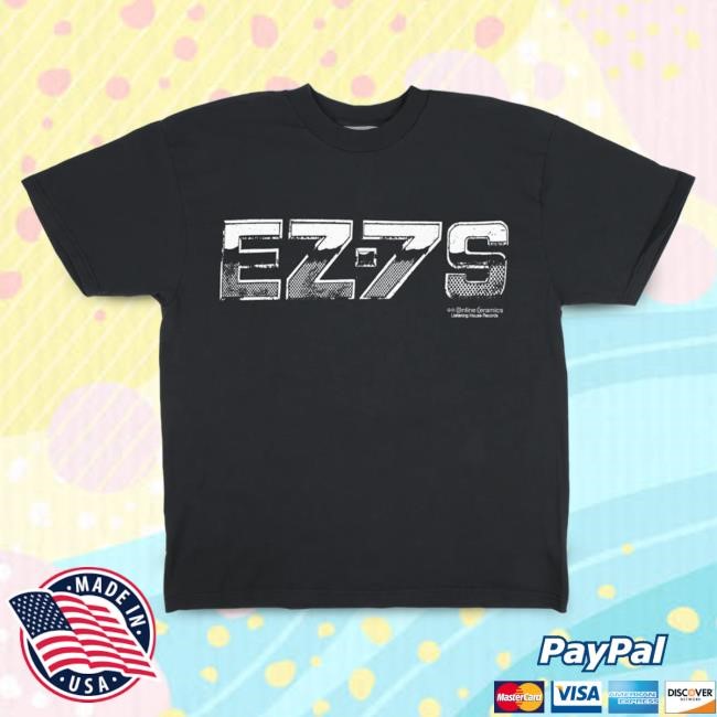 Official Online Ceramics Clothing Easy Sevens "Coastal Chrome" Logo Black Tees OnlineCeramics