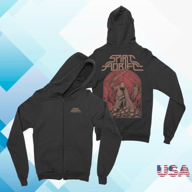 Official Night Shift Store Shop Spirit Adrift - Knight Of The Void Zip Up Hood Nightshift Merch