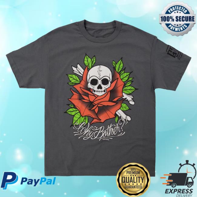 Official The Wonder Years Merch Skull Rose Shirt