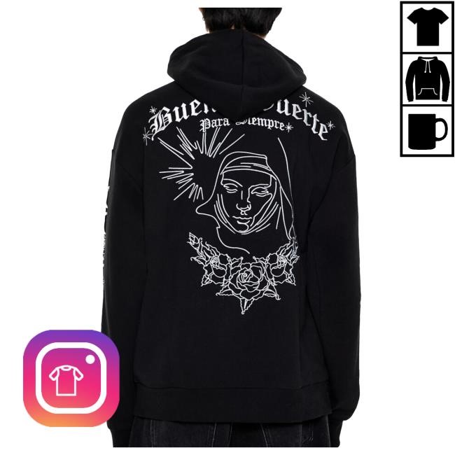 Forever21 Embroidered Buena Suerte Hoodie