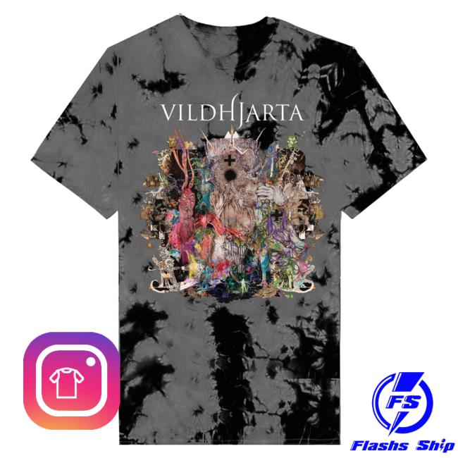 Official Indie Merch Store Vildhjarta + Kristallfågel + Custom Tie Dye Popover Shirt Indiemerchstore Shop