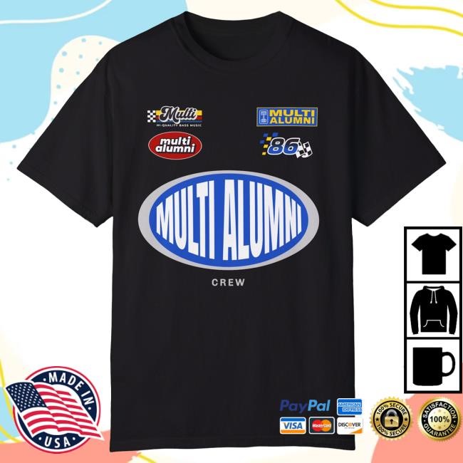 Official Merchbar Big Krit Shop Big K.R.I.T. Multi Racing Crew T Shirt Merch Bar