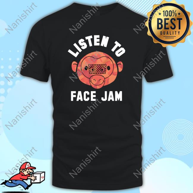 Listen To Face Jam Crewneck Sweatshirt