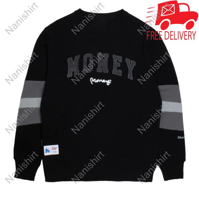 Official Money Clothing Money State Stripe Sweatshirts Black