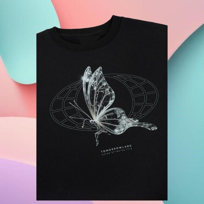 Glass Butterfly Tees Tomorrowland Official Merch Store Shop