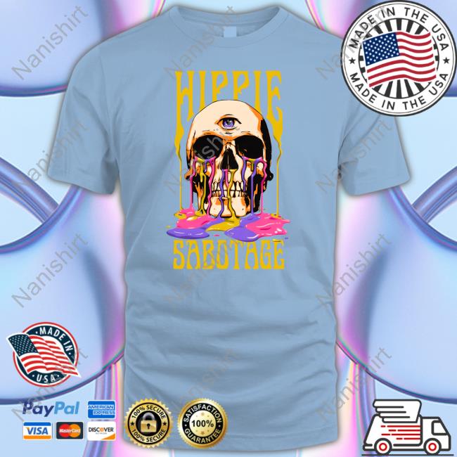 Melting Skull Hippie Sabotage Shirt