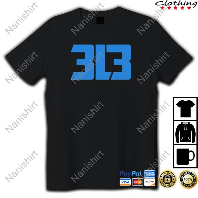 Detroit Lions 313 Long Sleeve T Shirt