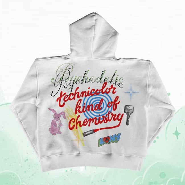 Official This Is Lany Merch Store White "Sketched" Hoody