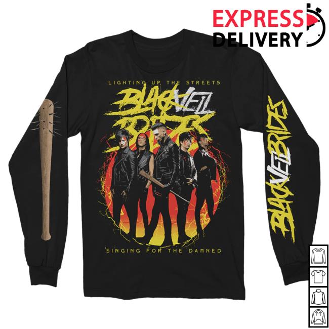 Sumerian Records Black Veil Brides Merch Store Trinity Tour Streets Long Sleeve T Shirt BlackVeilBrides