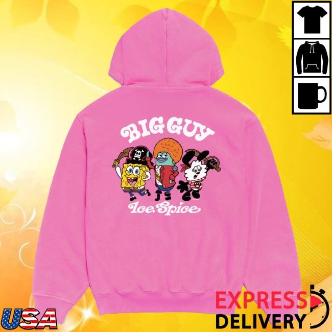 Official Ice Spice Merch Store Verdy x Ice Spice "Big Guy" Zip Hoodie - Pink
