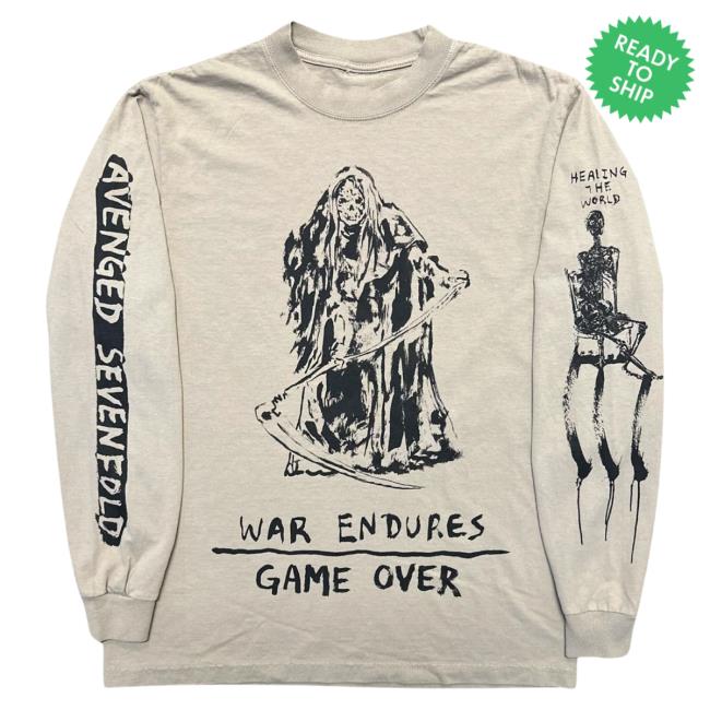Official Avenged Sevenfold Merch A7xworld Store A7x World War Endures Long Sleeve AvengedSevenfold Shop