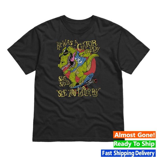 Sk8r Gator Black Tshirt