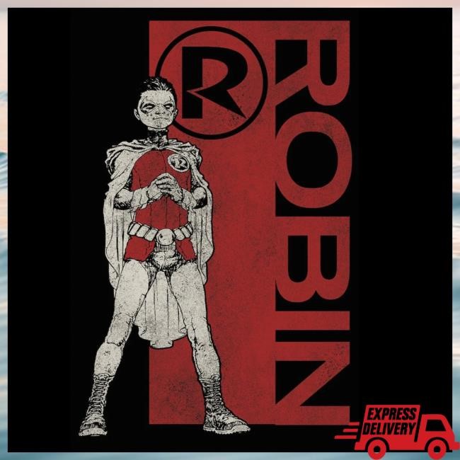 Official Heroes And Villains Forge Series DC Comics Batman Robin Forge Tee