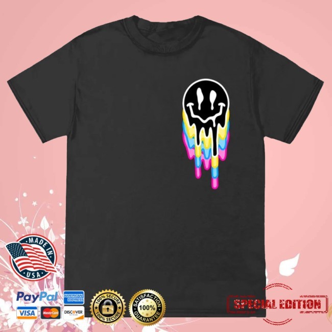 Official Big Size Multi Drip Smiley Tee Shirt - Popular Poison