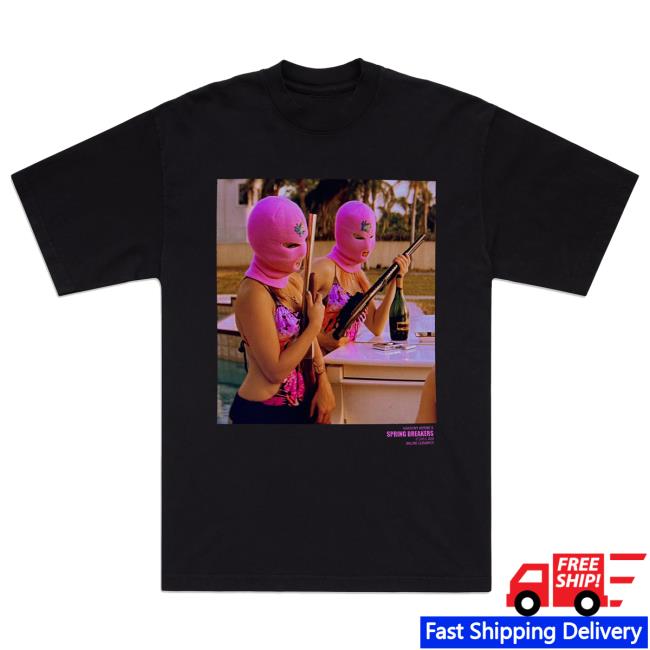 A24 Films Merch Shop Online Ceramics X Spring Breakers Ski Mask T Shirt