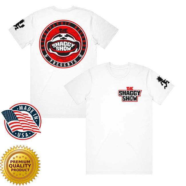 Insane Clown Posse & Psychopathic Records Merchandise The Shaggy Show Circle Logo White - T-Shirts