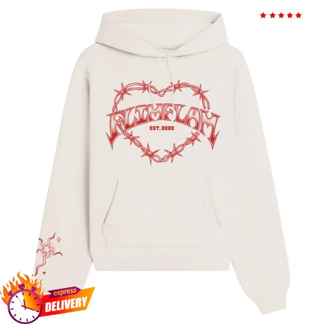 Official Flim Flam Merch Store FF Barbed Wire Crew neck Bone FlimFlam Apparel Clothing Shop