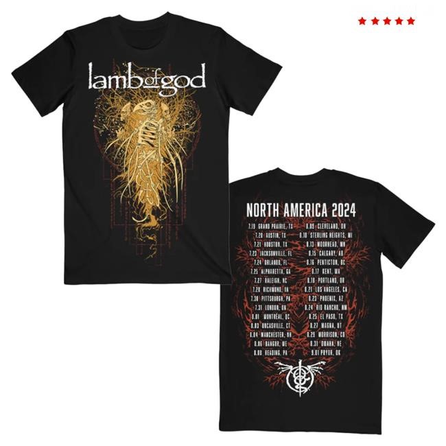 Official Lamb Of God Merch Store Lamb Of God Avian Offering 2024 Itin Shirt 2024