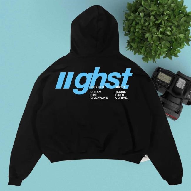 Official Ghost Racing Apparel Ghost Racing Blue "Ghst" T Shirt - Black