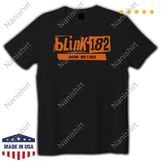 Official Oliver Barrett And Williams Blink-182 Austin July 7 2023 Shirt