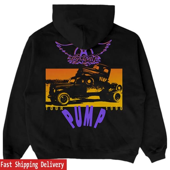 Official Aerosmith Store Pump Tour 1990 Zip Hoody