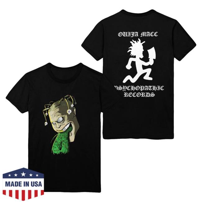 Official Icp Merch Clothing Store Insane Clown Posse Ouija Macc Rest In Peace Black Tees
