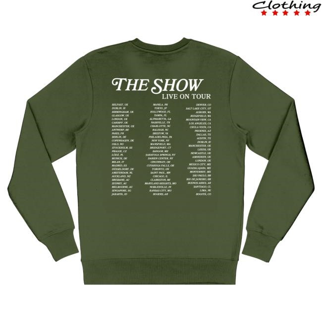 Official Niall Horan Merch Store Shop Niall Horan On A Night Like Tonight Green Popover Sweatshirt NiallHoran
