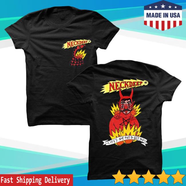 Official Hopeless Records Merch Neck Deep Shooting Eye Black Shirt New HopelessRecords