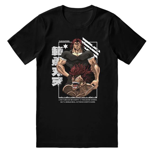 Official Yujin Clothing Baki Hanma Yujiro True Warrior Hot Shirt