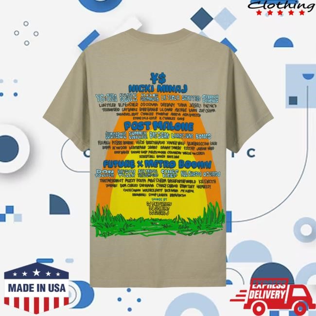 RL X B2SS Sunny Flowers Sand Lineup Tee Shirt