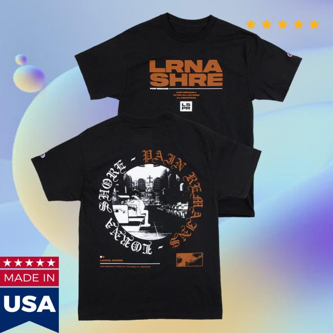 Official Lorna Shore Store Merch Lorna Shore x Champion Pain Remains II: After All I've Done, I'll Disappear Shirt New Black LornaShore