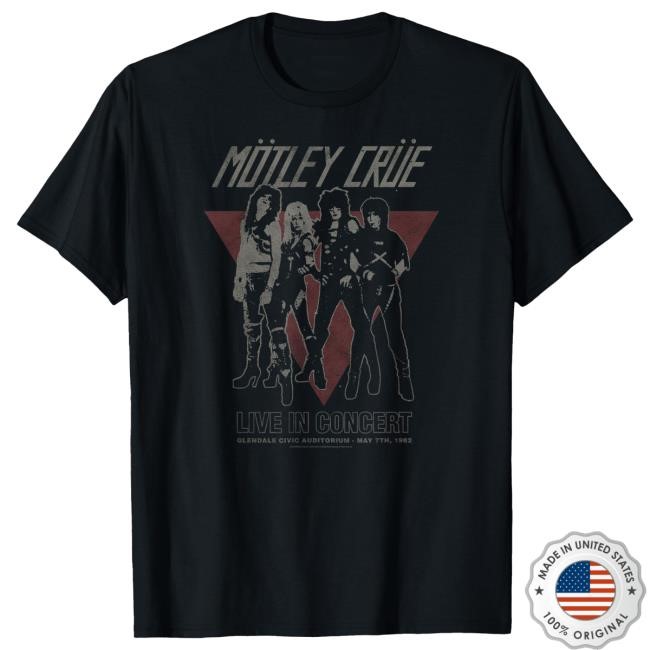 Mötley Crüe - Vintage Glendale Ladies Top Shirt Motley Crue Official